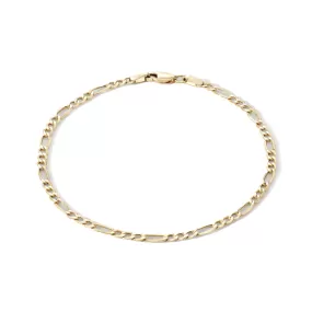 10K Figaro Chain Bracelet