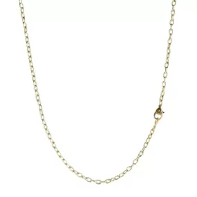 18K Gold Drawn Link Chain in 32