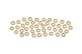 3mm Jump Ring - 1000 Raw Brass Jump Rings (3x0.60mm) A0395