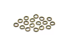 4mm Jump Rings - 1000 Antique Brass Jump Ring Connectors Findings (4x0.70mm) A0339