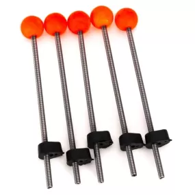 5pcs Portable Winter Fishing Rods Ice Fishing Rod Pole Tip Spring Ball for Outdoor Winter Fishing Tackle