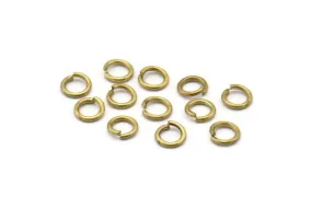 6mm Jump Rings - 250 Raw Brass Jump Rings (6x1mm) A0357