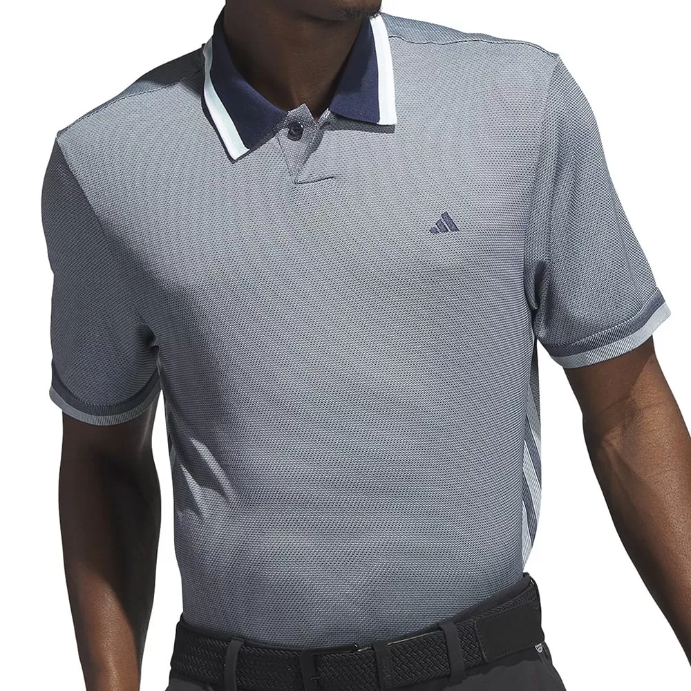 adidas Primeknit Polo Shirt - Collegiate Navy/Semi Flash Aqua