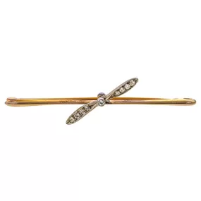 Antique Diamond Propeller Pin