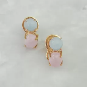 Aquamarine & Kunzite Separates Earrings