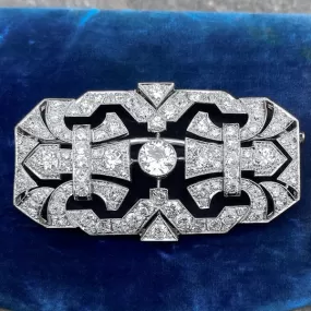 Art Deco Diamond Pin