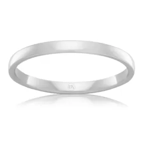 Barrel 2.5mm - 18ct White Gold