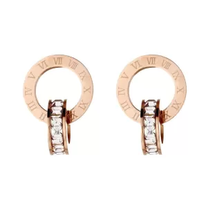 Classic Roman Number Fashion Earrings