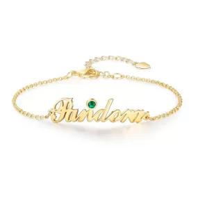 Custom Made Name Engraved Anklets Bracelets For Women