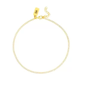 DIANA TENNIS ANKLET GOLD