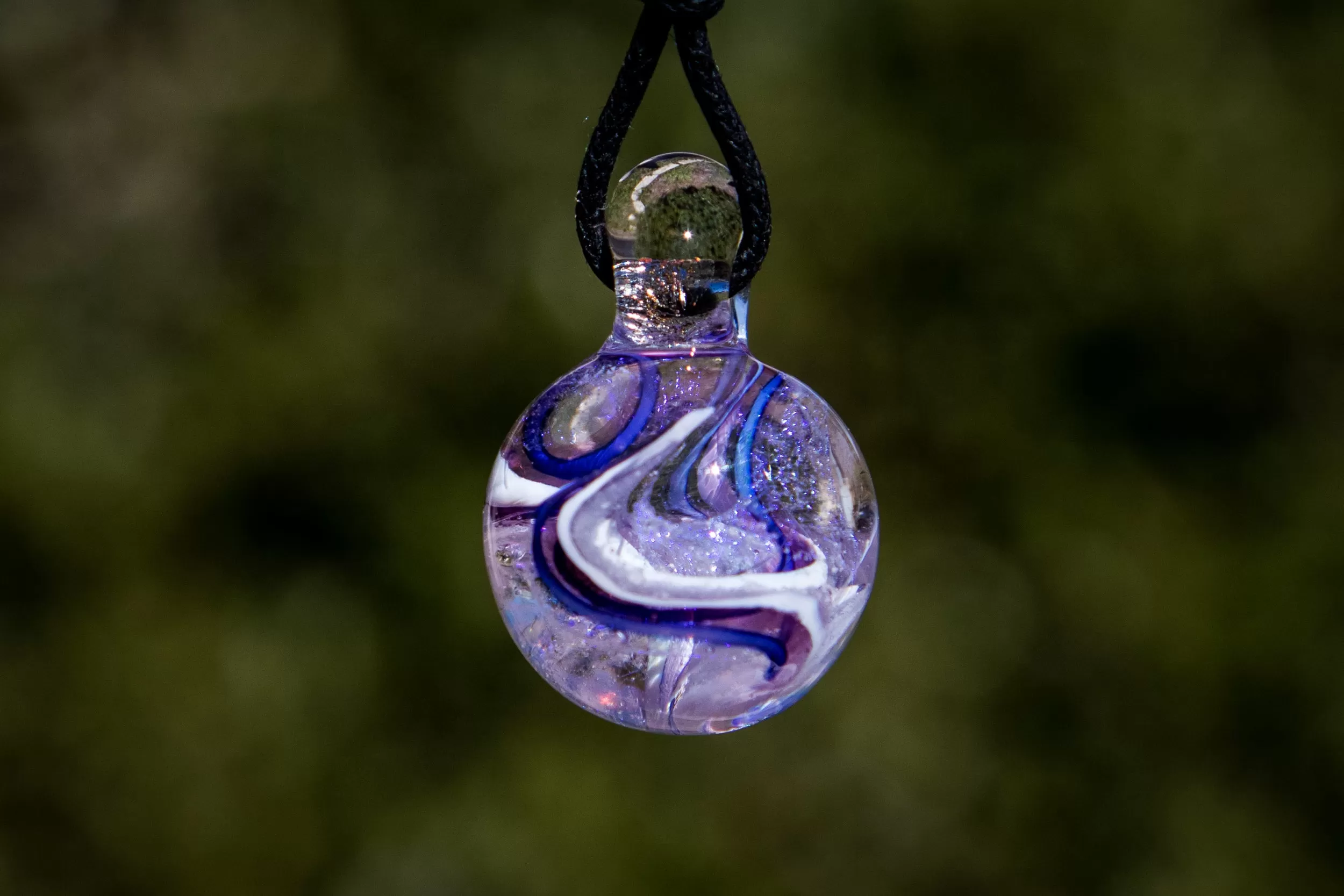 Dichroic Ball Pendant with Ash