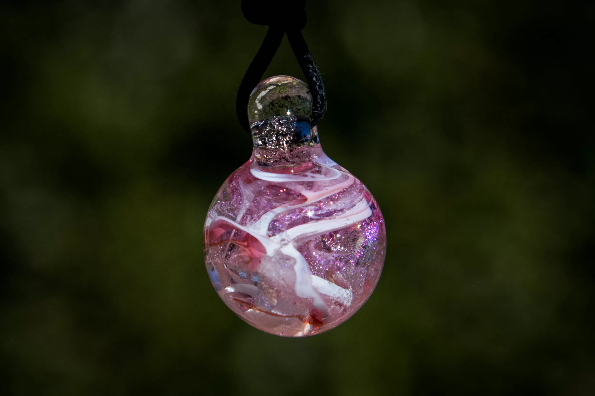 Dichroic Ball Pendant with Ash