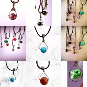 Gemstone Mini Pendants.