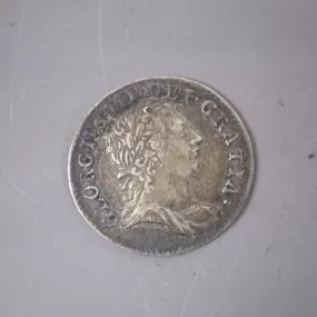 George III Silver Maundy 3d Pence Coin Dated 1763