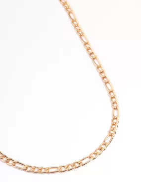 Gold Classic Figaro Chain Necklace