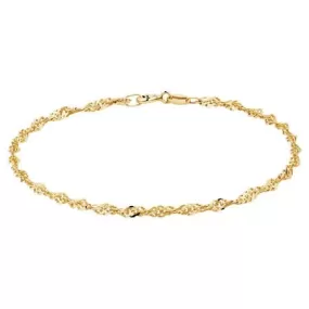 Gold Singapore Anklet