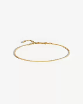 Lucy Williams Square Snake Chain Anklet