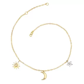 Mini Anklet - 3 Charm