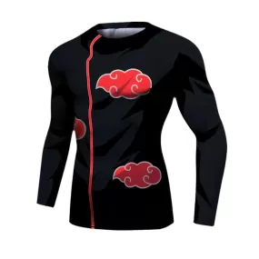 Naruto 'Akatsuki' Elite Long Sleeve Compression Rash Guard