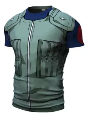 Naruto 'Kakashi' Short Sleeve Premium Compression Rash Guard