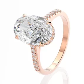 Oval Cut 3ct Diamond Ring