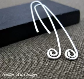 Paperclip Silver Earrings