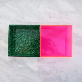 PINK EMERALD TWO PART TRAY