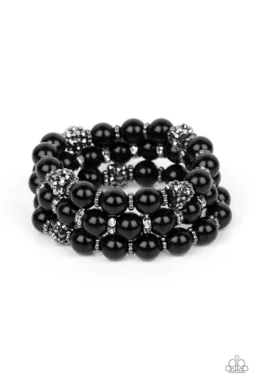 Poshly Packing - Black  Paparazzi Bracelet