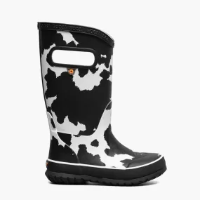 Rainboot Cow - Black and White