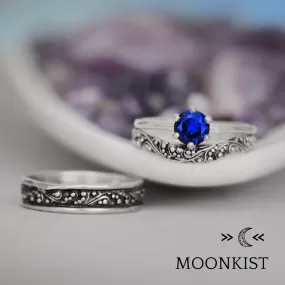 Retro Engagement Three Ring Set  | Moonkist Designs