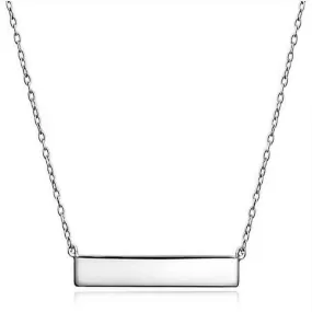 Sterling Silver Bar Necklace