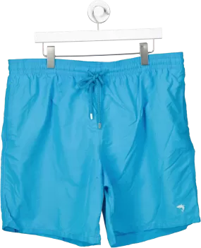 vilebrequin Solid Turquoise Blue Swim Shorts With Dustbag UK 4XL