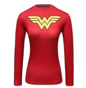 Wonder Woman Compression Long Sleeve Rash Guard